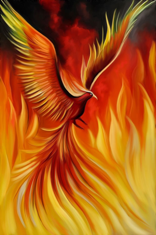 Feng Shui Phoenix Painting