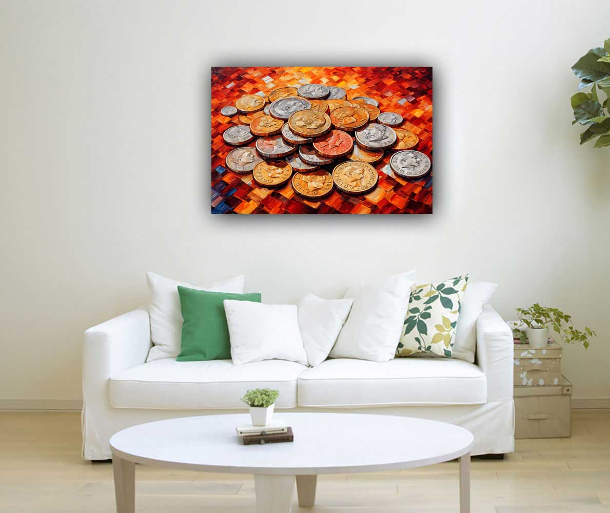 Coins Painting for Prosperity and Abundance for South East