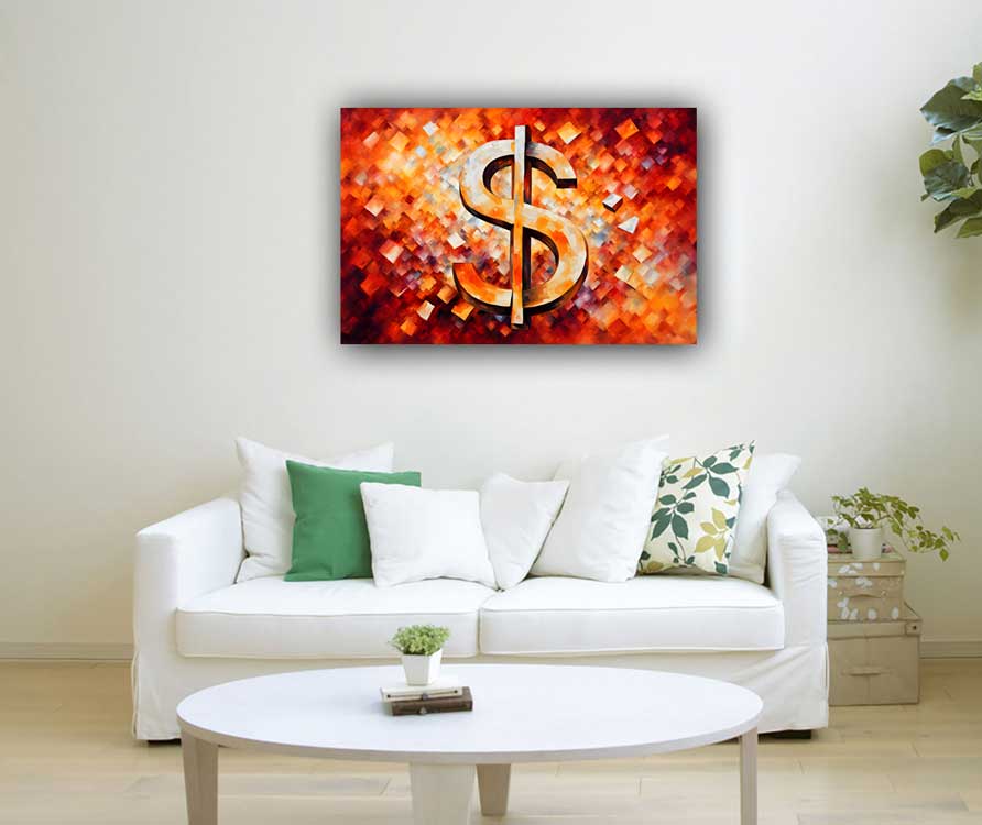 Dollar Symbol of Prosperity and Abundance for South East