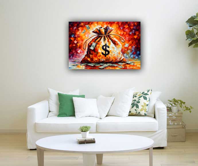 Money Bag Symbol of Prosperity and Abundance for South East