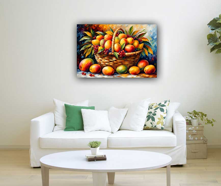 Fruit Basket Painting for Prosperity and Abundance