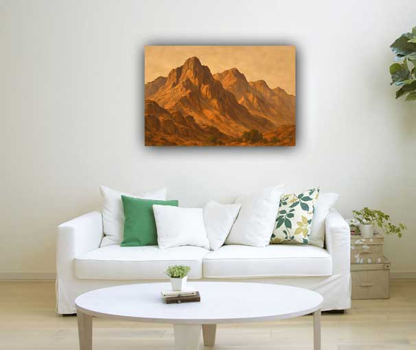 Canvas Mountain Painting Grounding Energy for Your Southwest