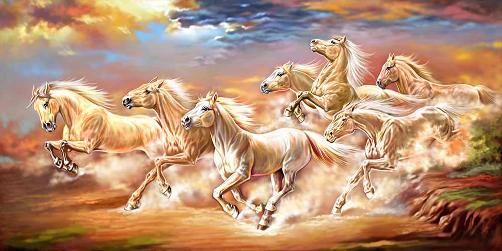 Running horses painting | ArtFactory