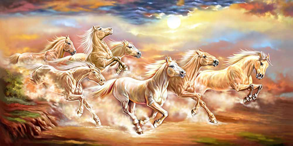 7 Horse Painting 9009R