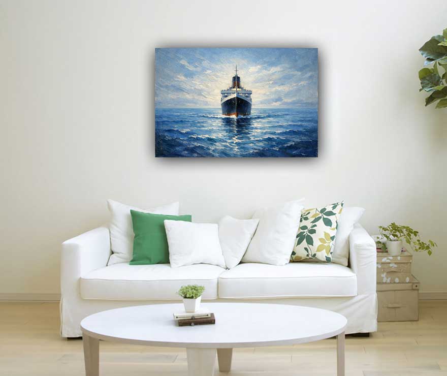 Sailing Ship Painting for Career Journey, Success & Abundance