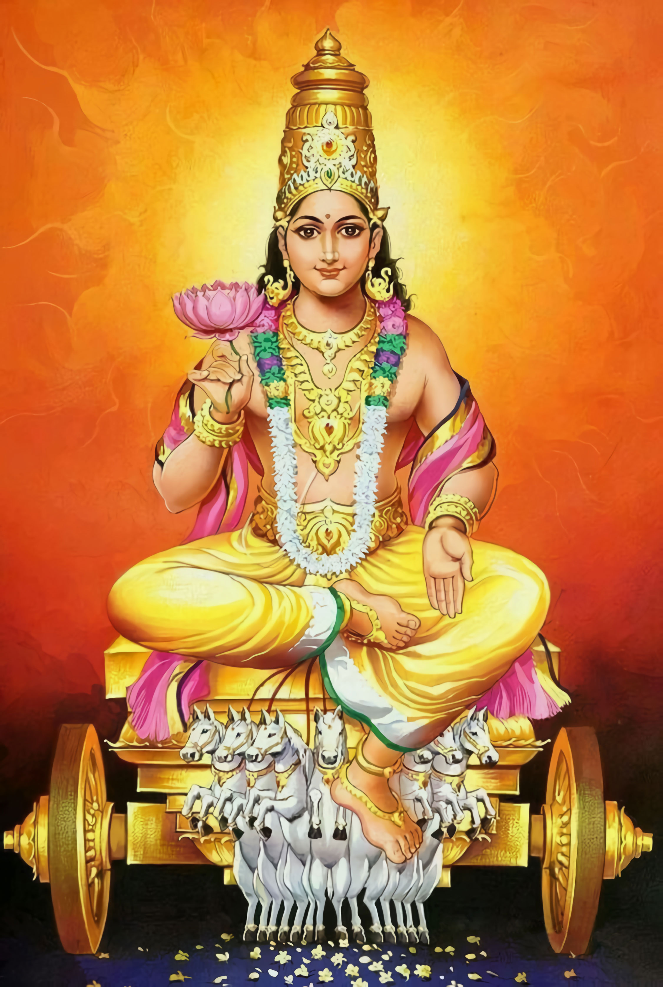 Spiritual Lord Surya Painting