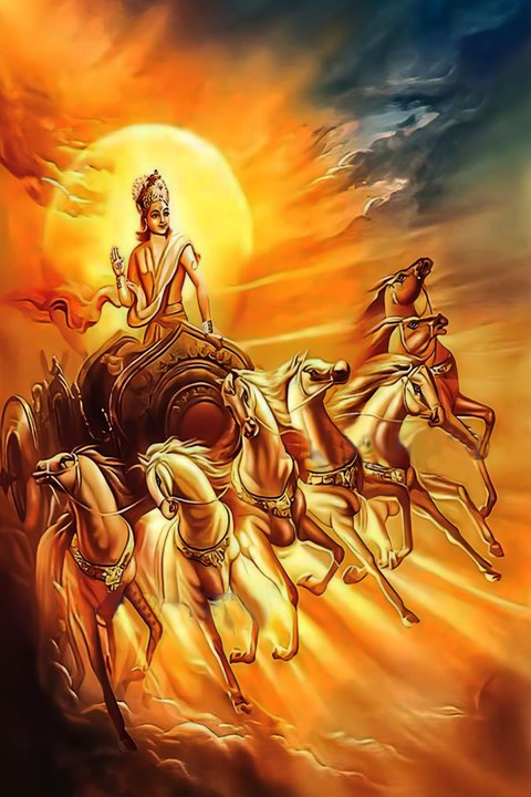 Spiritual Lord Surya Painting
