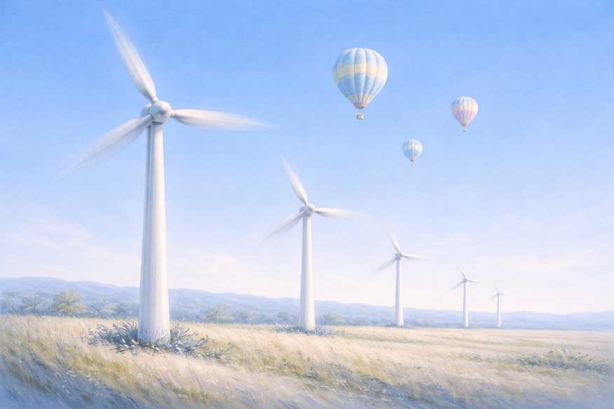 Wall Art of Windmill Landscape Painting for Dynamic Ideas and Growth