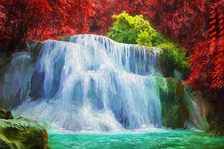 Vastu Waterfall Painting