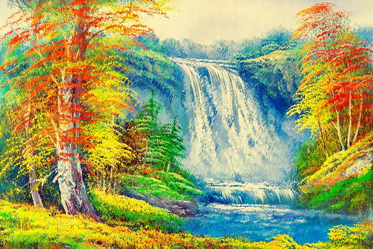 Vastu Waterfall Painting