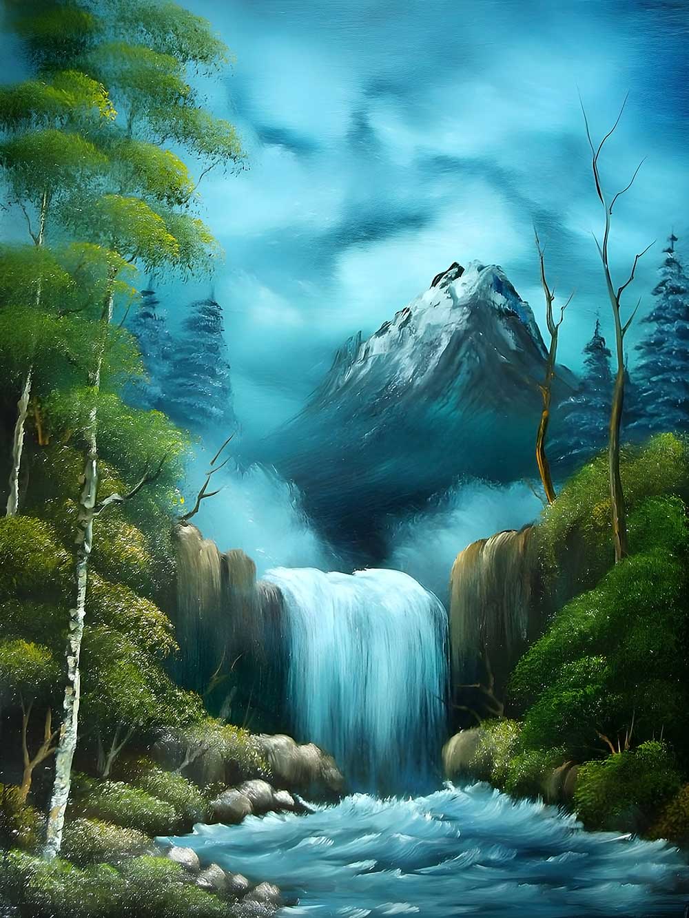 Vastu Waterfall Painting