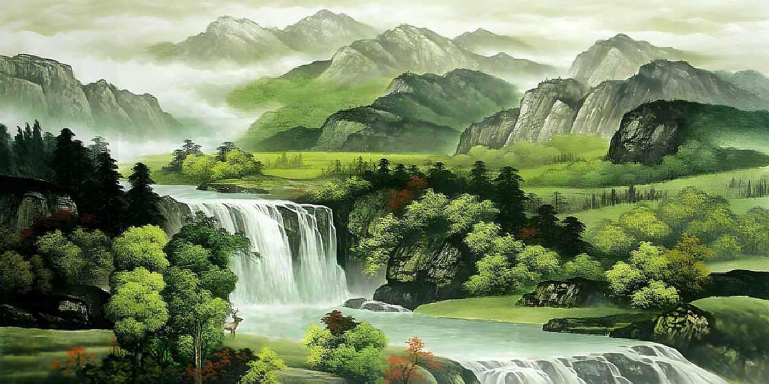 Water Fall Painting