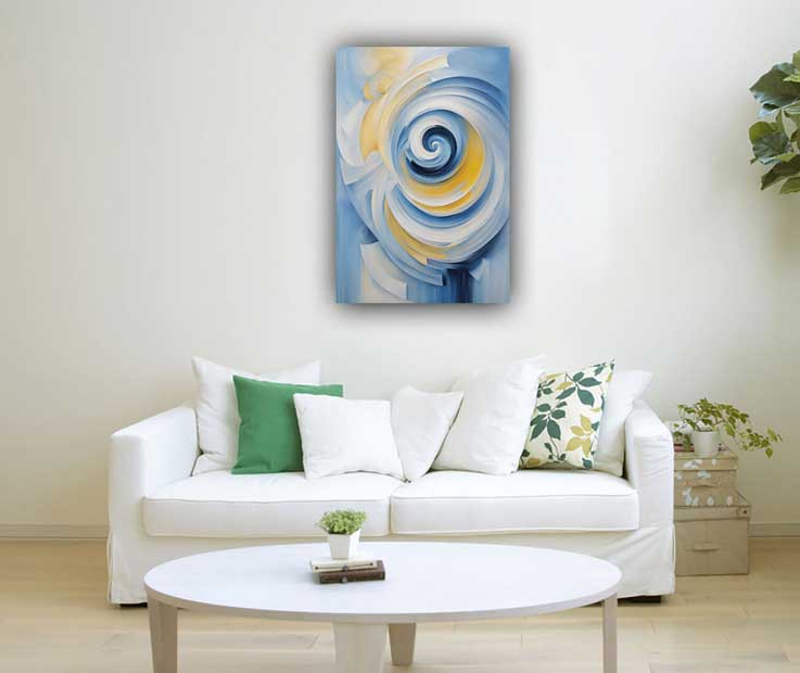 Abstract Art for Wealth in West Direction