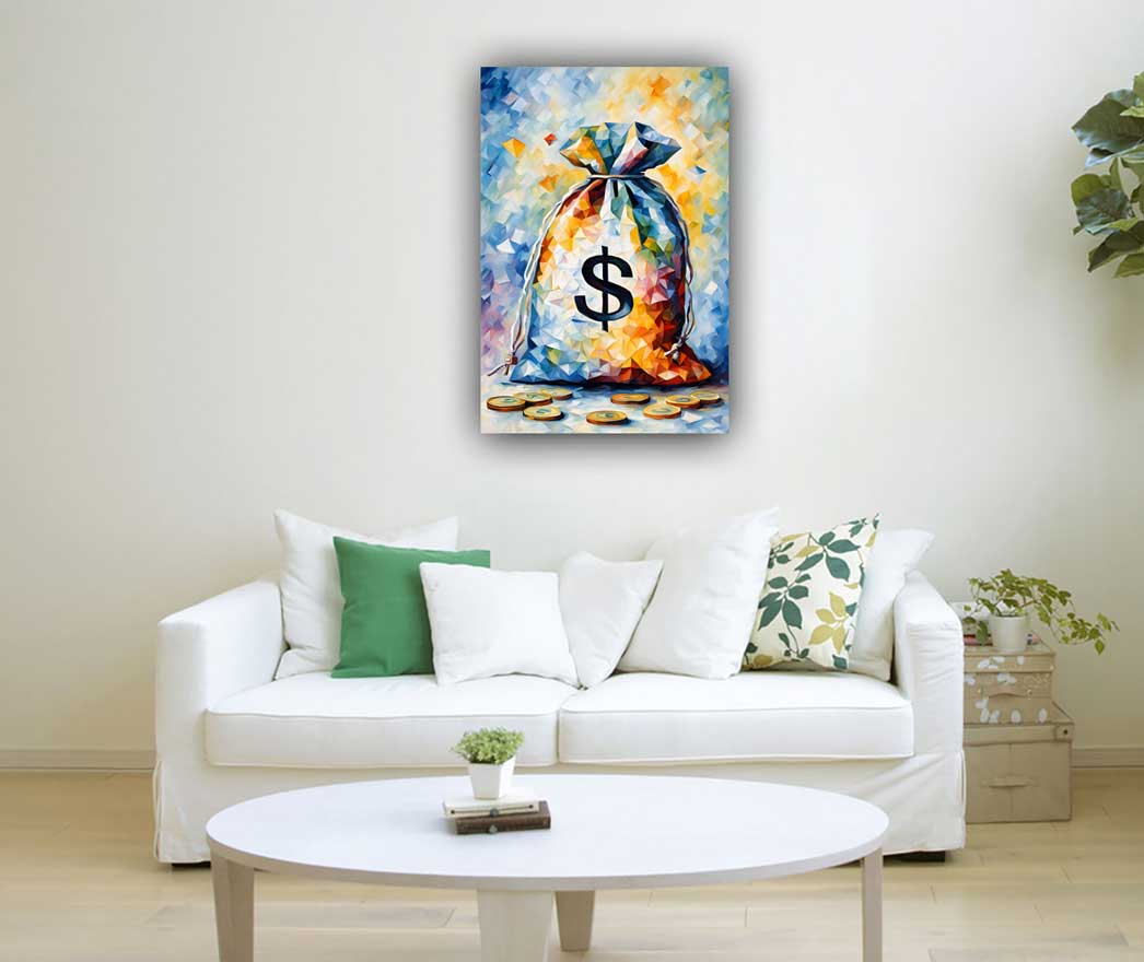 Money Bag for Wealth in West Direction