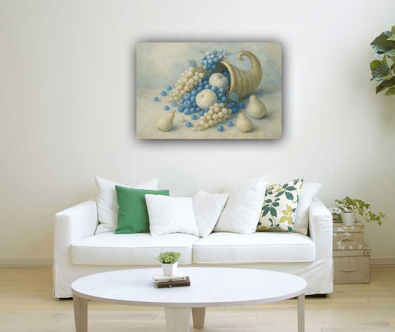 Overflowing Cornucopia Painting for Wealth & Abundance