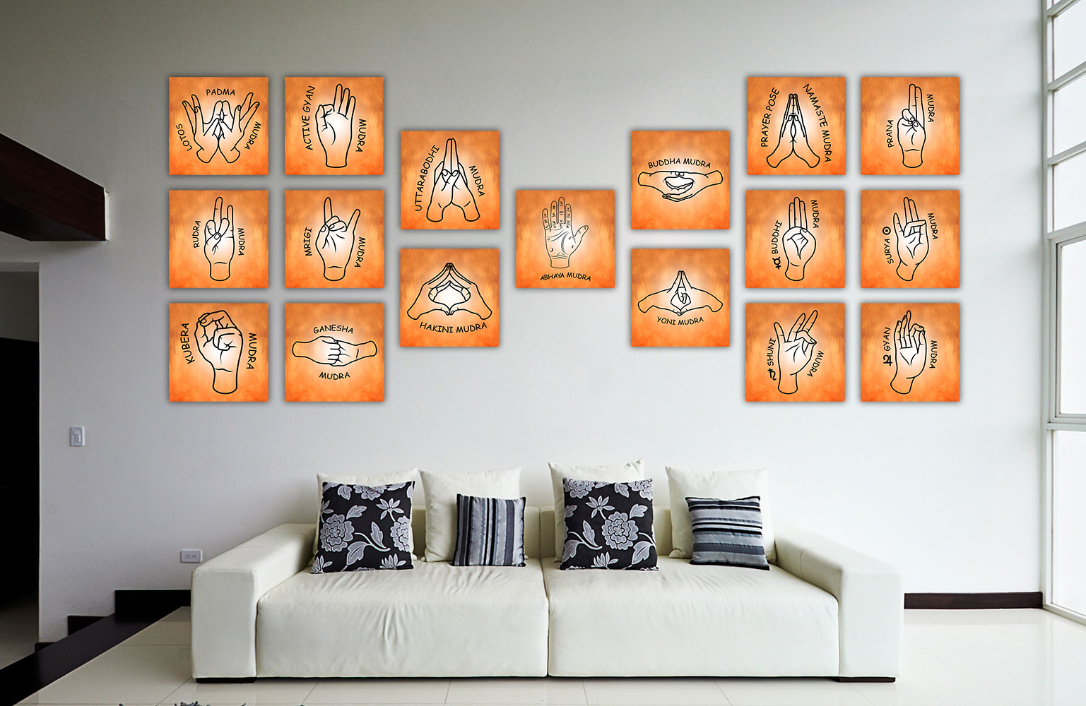 Mudra Painting (Set of 17 Mudras)