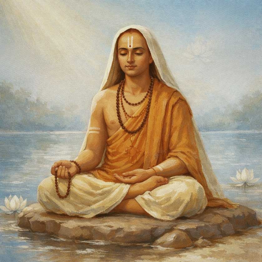 Adi Shankaracharya Wall Art for Spiritual Wisdom 