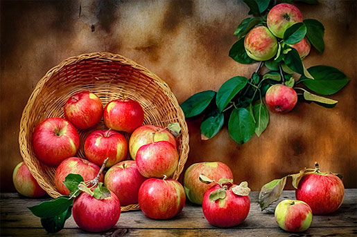 Basket of Fruits Prosperity and Abundance