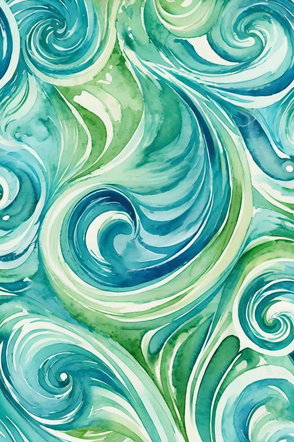 Abstract Painting for Health, Well-being and New Beginning