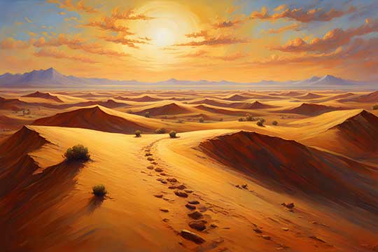 Desert Painting for Sagittarius