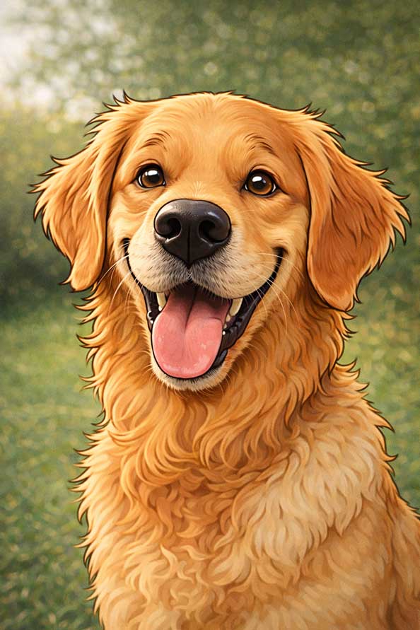Caricature Dog Portrait