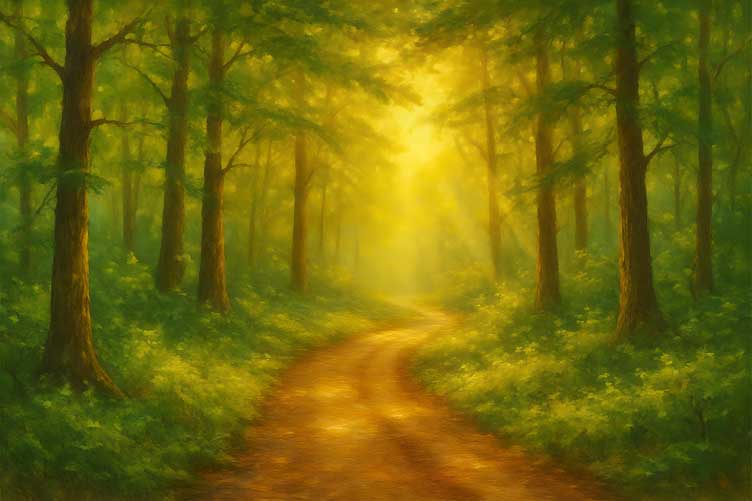 Vastu Paintings Endless Path Canvas Modern Wall Art for East