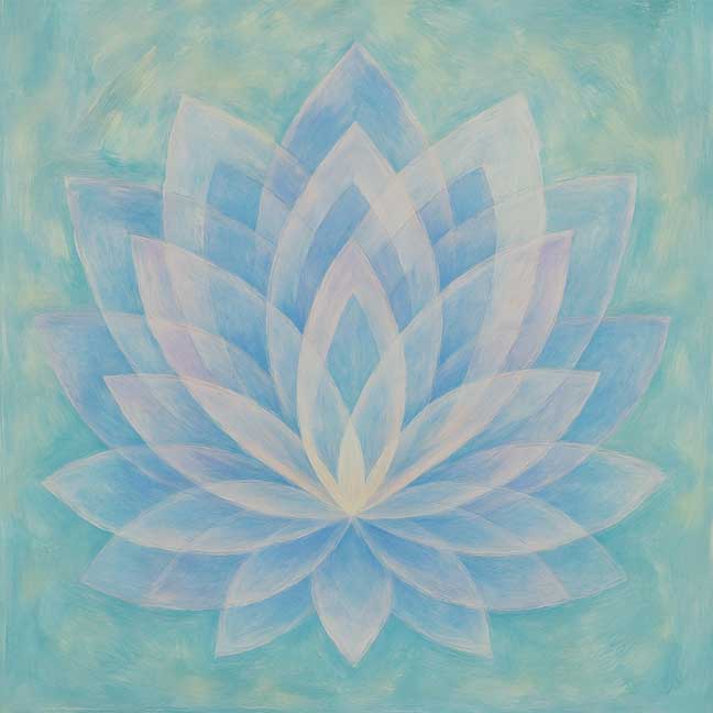 Lotus Mandala Fengshui Painting for Spiritual Healing 