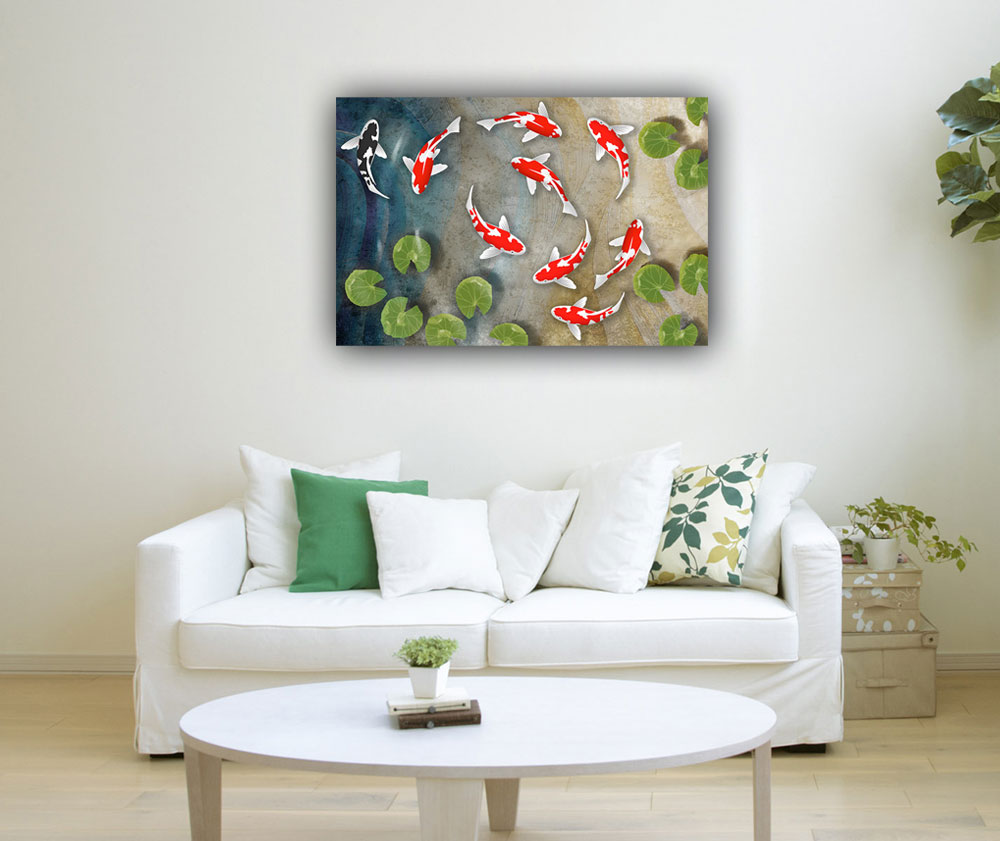 Feng Shui Koi Fish Painting