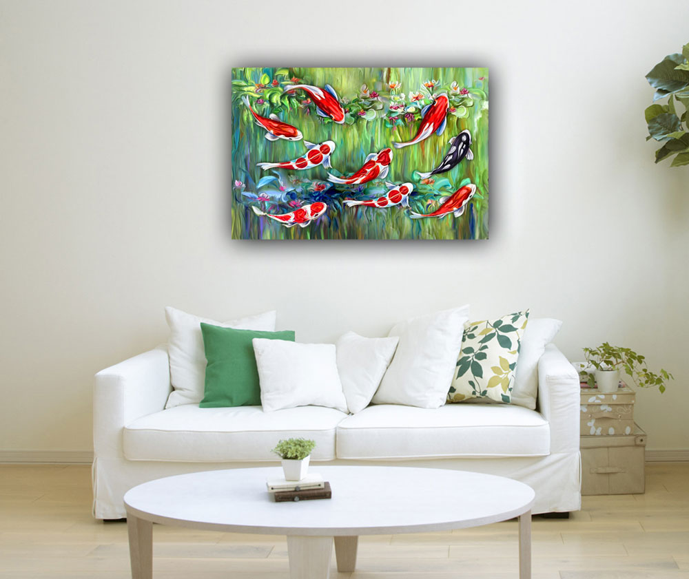 Feng Shui Koi Fish Painting