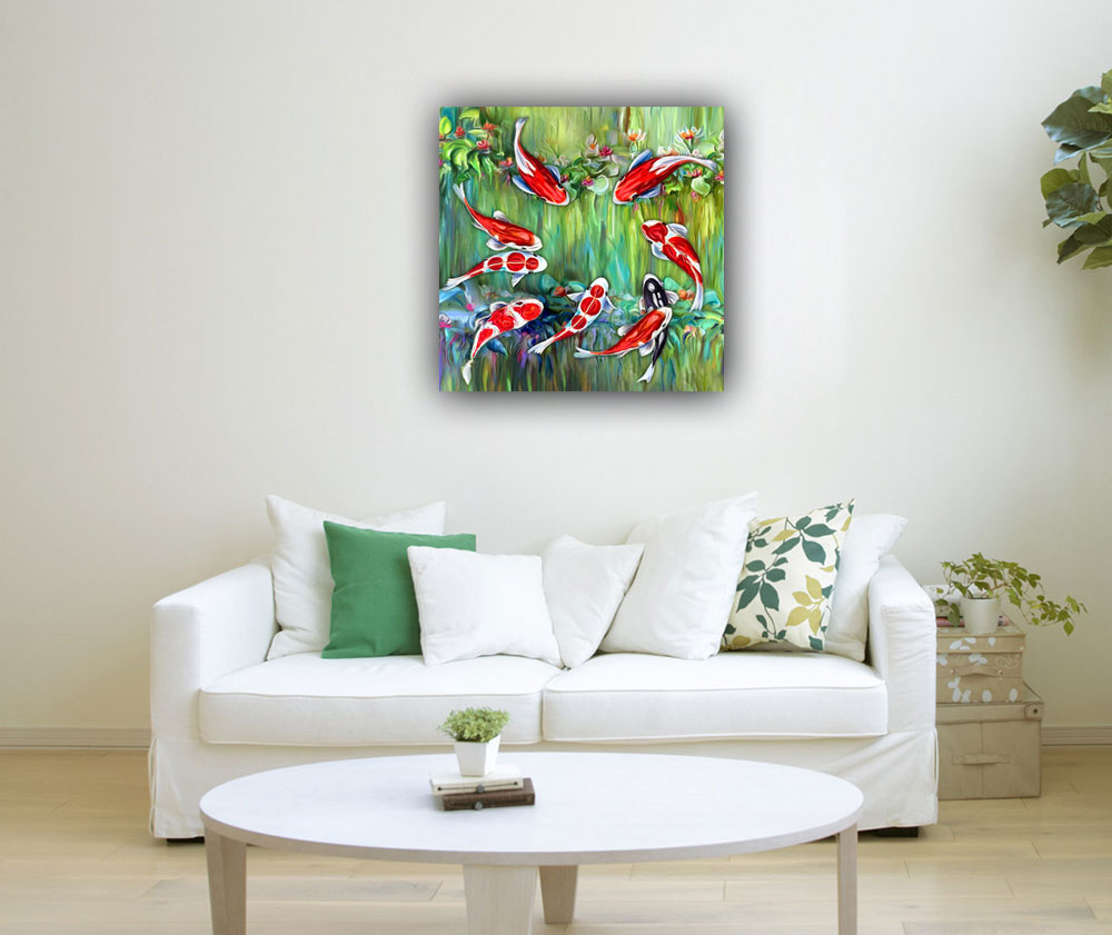 Feng Shui Koi Fish Painting