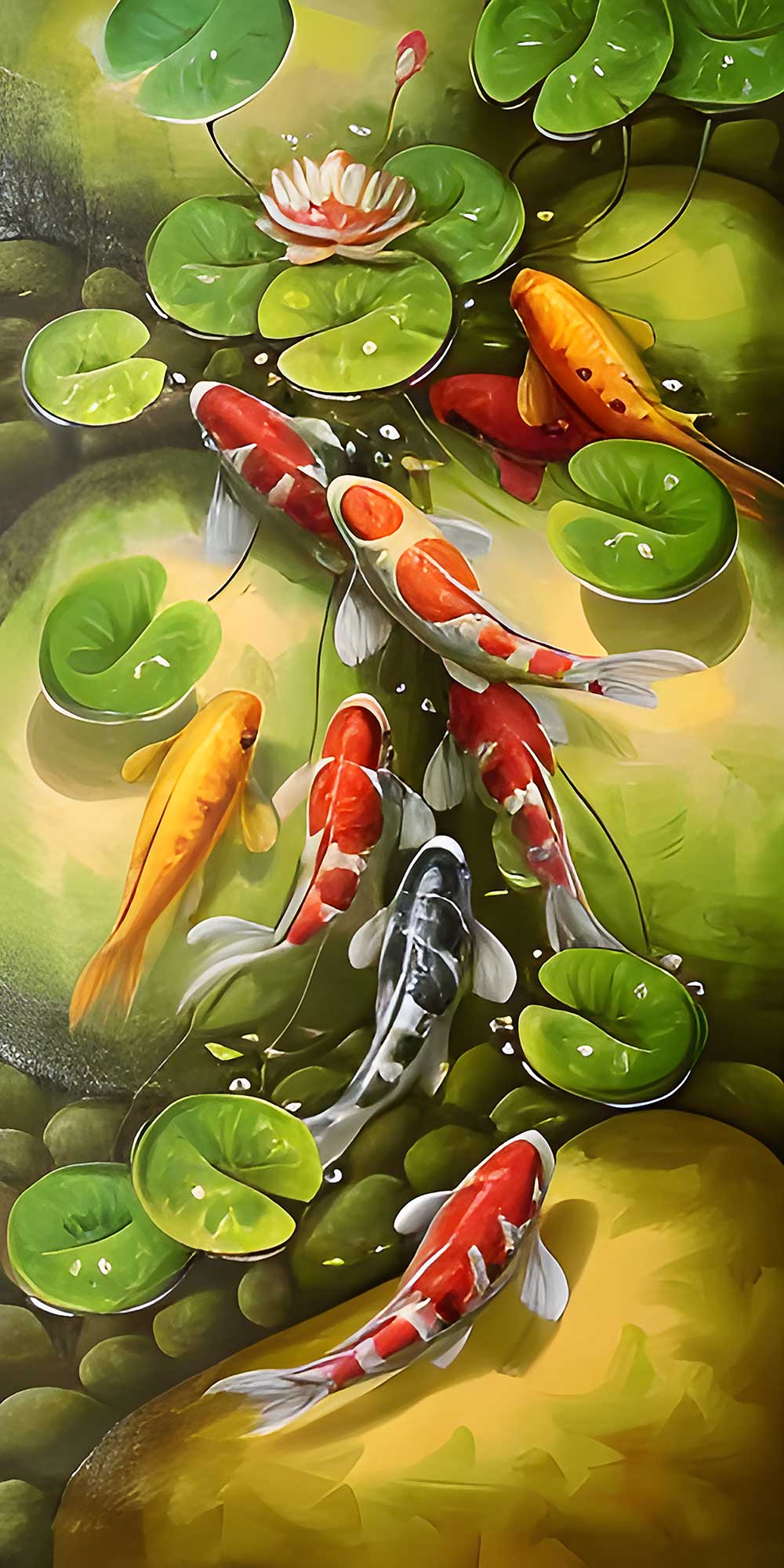 Feng Shui Koi Fish Painting