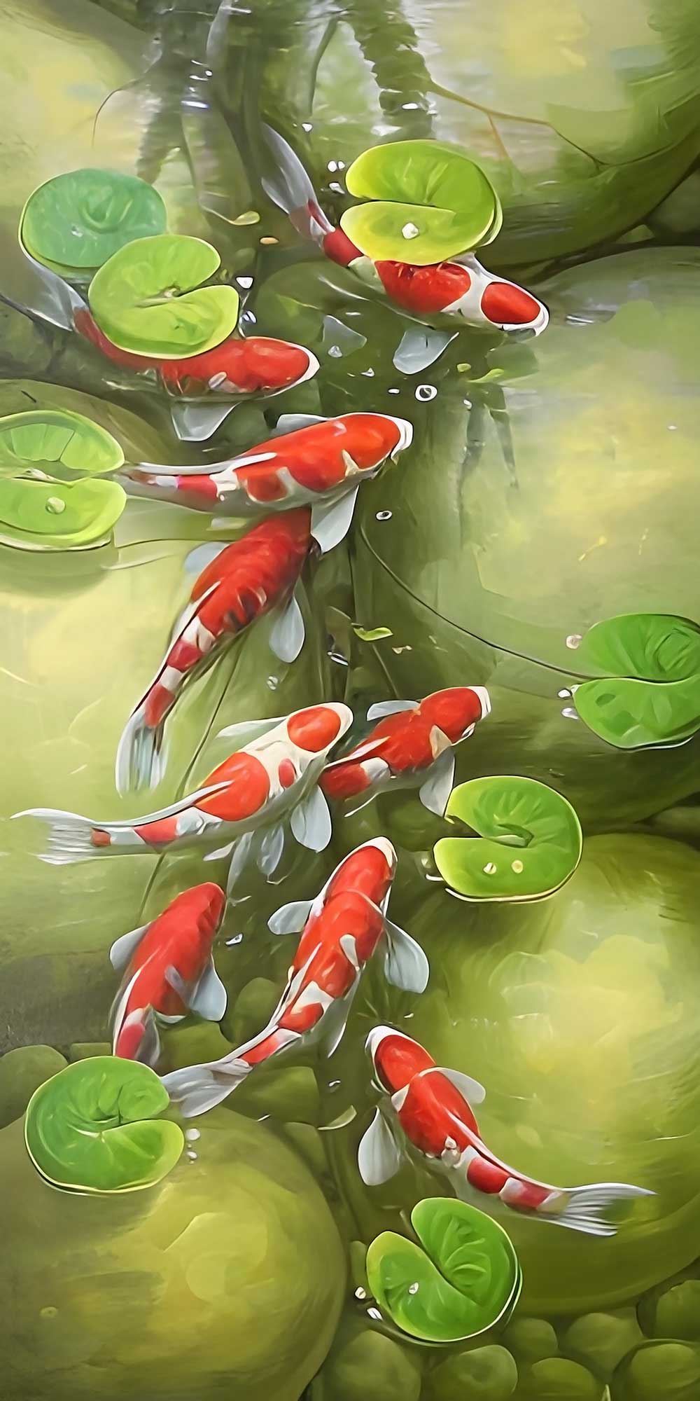 Feng Shui Koi Fish Painting