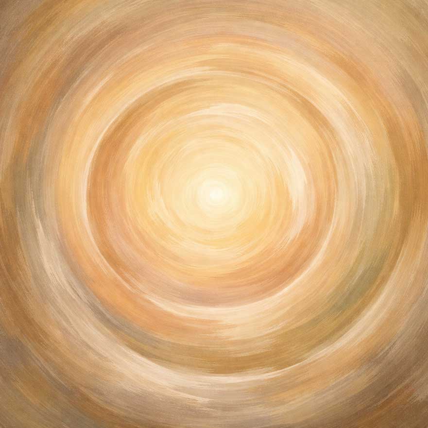 Abstract Painting of Modern Abstract Circles for Enhancing Creative Flow and Intuition