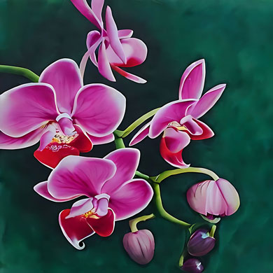 Vastu Orchid Painting