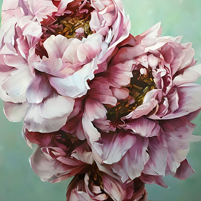 Feng Shui Peony Painting