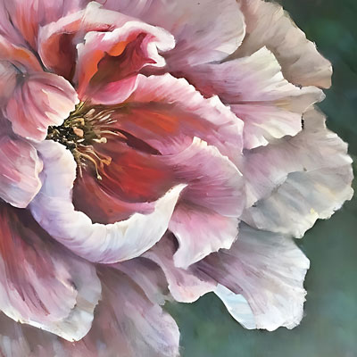 Feng Shui Peony Painting