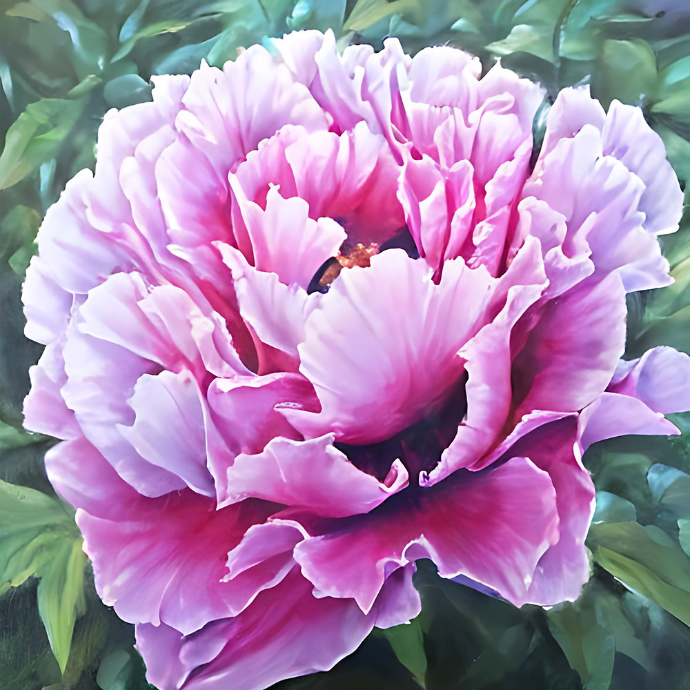 Feng Shui Peony Painting