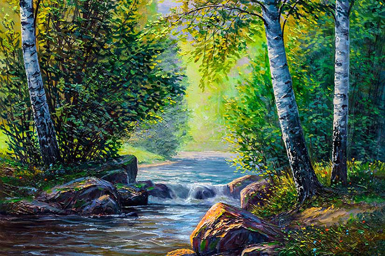 Vastu River Painting