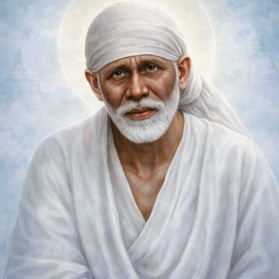 Sai Baba Wall Art Faith & Patience Vastu Painting for Northeast