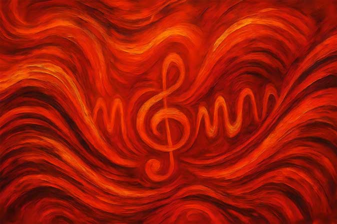 Modern Canvas Prints for South Abstract Fire of Enthusiasm