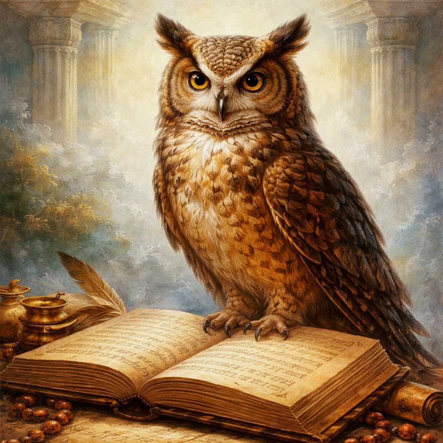 Wise Owl Wall Art for  Intelligence & Insight